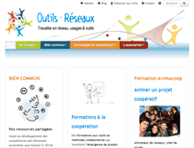 Tablet Screenshot of outils-reseaux.org